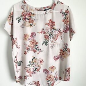 Buffalo David Bitton Pink Floral Blouse